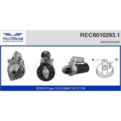 Démarreur RECOFFICIAL REC6010293.1