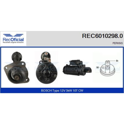 Démarreur RECOFICIAL REC6010298.0