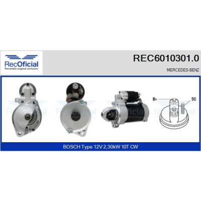 Démarreur RECOFICIAL REC6010301.0