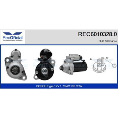Démarreur RECOFICIAL REC6010328.0