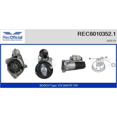 Démarreur RECOFICIAL REC6010352.1