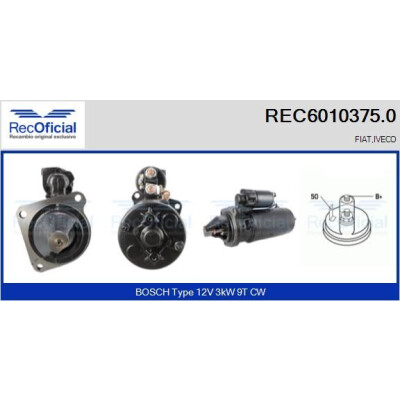 Démarreur RECOFFICIAL REC6010375.0