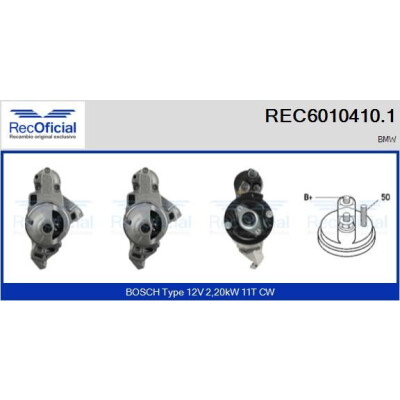 Démarreur RECOFFICIAL REC6010410.1
