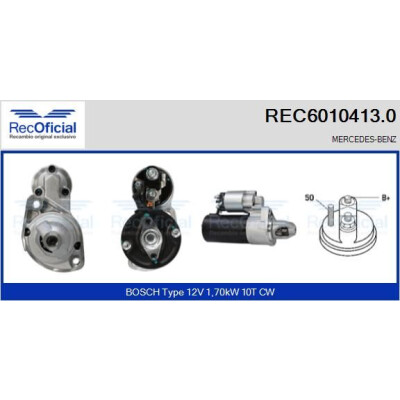Démarreur RECOFFICIAL REC6010413.0