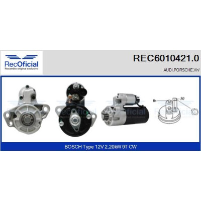 Démarreur RECOFICIAL REC6010421.0
