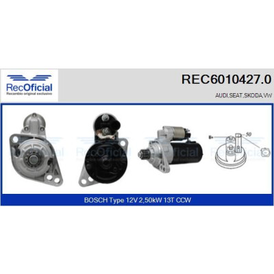 Démarreur RECOFFICIAL REC6010427.0