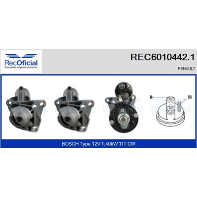 Démarreur RECOFICIAL REC6010442.1