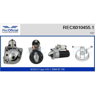 Démarreur RECOFFICIAL REC6010455.1