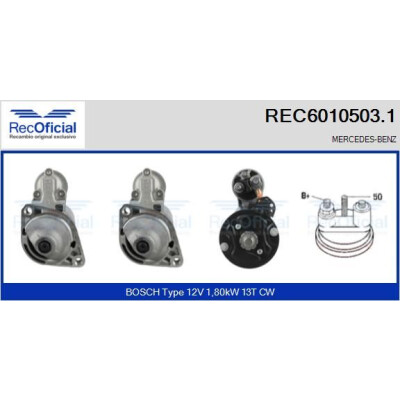 Démarreur RECOFICIAL REC6010503.1