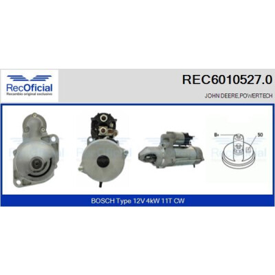 Démarreur RECOFICIAL REC6010527.0