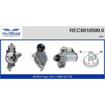 Démarreur RECOFICIAL REC6010599.0