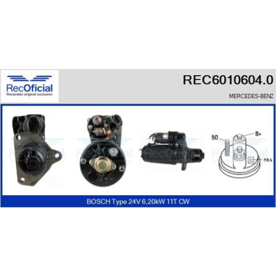 Démarreur RECOFFICIAL REC6010604.0