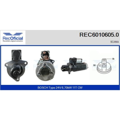 Démarreur RECOFFICIAL REC6010605.0