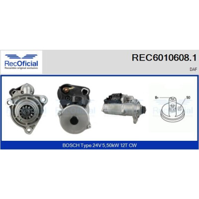Démarreur RECOFFICIAL REC6010608.1