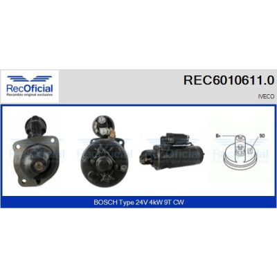 Démarreur RECOFFICIAL REC6010611.0