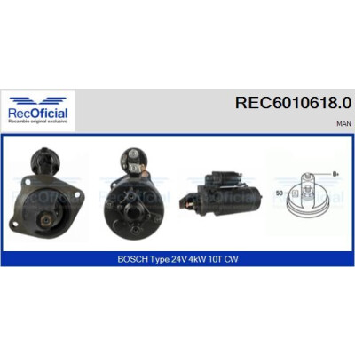 Démarreur RECOFFICIAL REC6010618.0