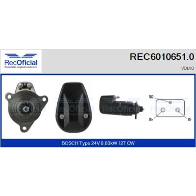 Démarreur RECOFFICIAL REC6010651.0