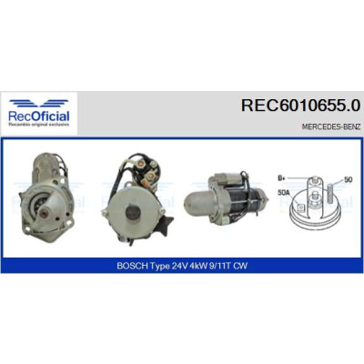 Démarreur RECOFICIAL REC6010655.0