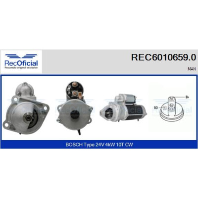 Démarreur RECOFICIAL REC6010659.0