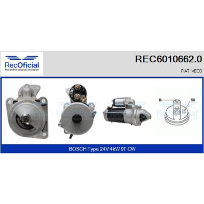 Démarreur RECOFICIAL REC6010662.0