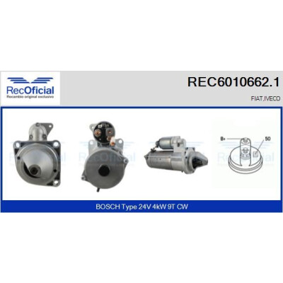 Démarreur RECOFICIAL REC6010662.1