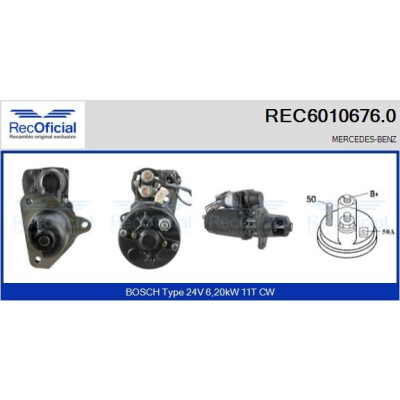 Démarreur RECOFICIAL REC6010676.0