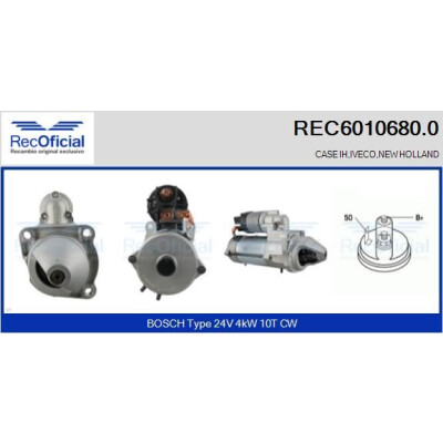 Démarreur RECOFICIAL REC6010680.0