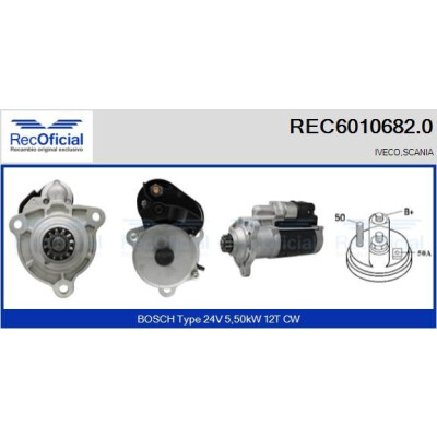 Démarreur RECOFFICIAL REC6010682.0