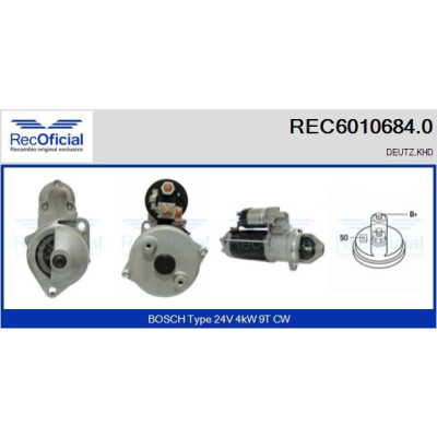 Démarreur RECOFFICIAL REC6010684.0