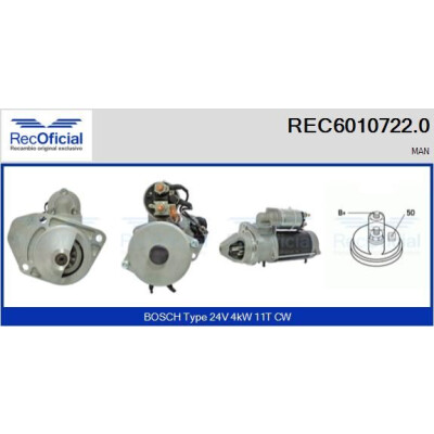 Démarreur RECOFFICIAL REC6010722.0
