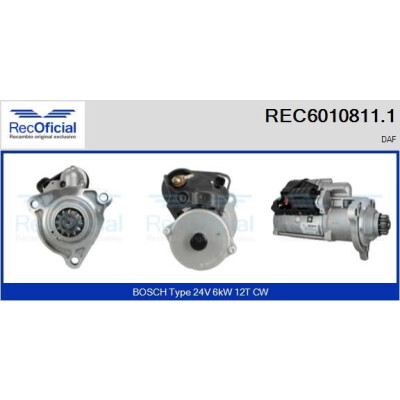 Démarreur RECOFICIAL REC6010811.1
