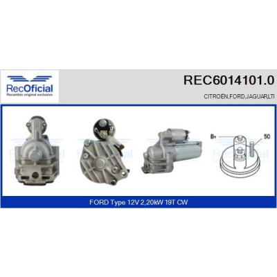 Démarreur RECOFFICIAL REC6014101.0