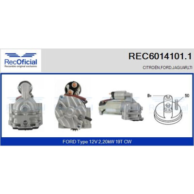 Démarreur RECOFFICIAL REC6014101.1