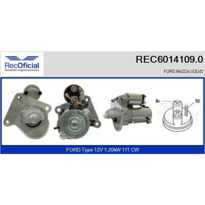 Démarreur RECOFFICIAL REC6014109.0