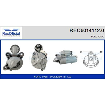 Démarreur RECOFFICIAL REC6014112.0