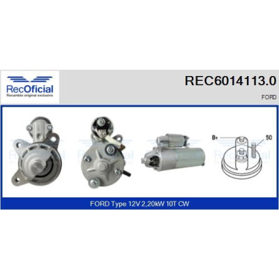 Démarreur RECOFFICIAL REC6014113.0