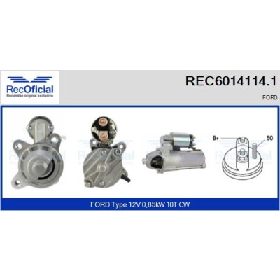 Démarreur RECOFFICIAL REC6014114.1
