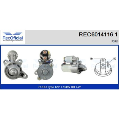 Démarreur RECOFFICIAL REC6014116.1