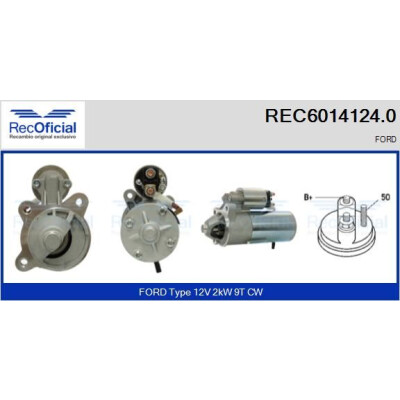 Démarreur RECOFFICIAL REC6014124.0