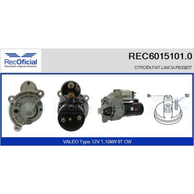 Démarreur RECOFICIAL REC6015101.0