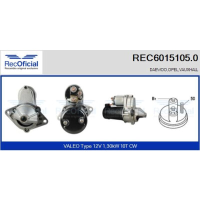 Démarreur RECOFFICIAL REC6015105.0