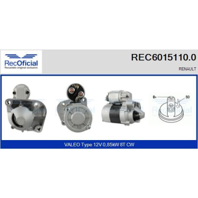 Démarreur RECOFFICIAL REC6015110.0