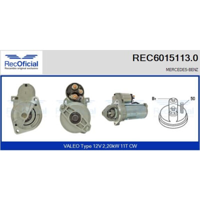 Démarreur RECOFFICIAL REC6015113.0
