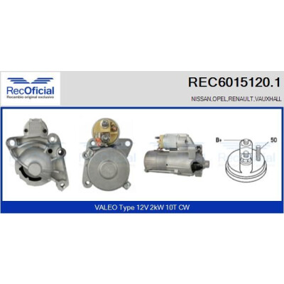 Démarreur RECOFFICIAL REC6015120.1