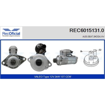 Démarreur RECOFICIAL REC6015131.0