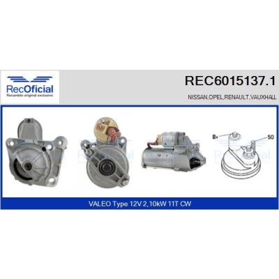 Démarreur RECOFICIAL REC6015137.1