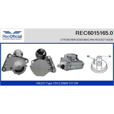 Démarreur RECOFFICIAL REC6015165.0