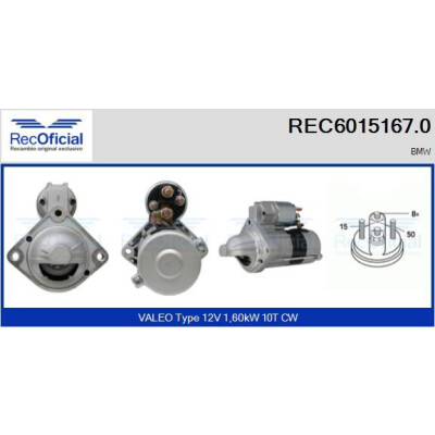 Démarreur RECOFICIAL REC6015167.0