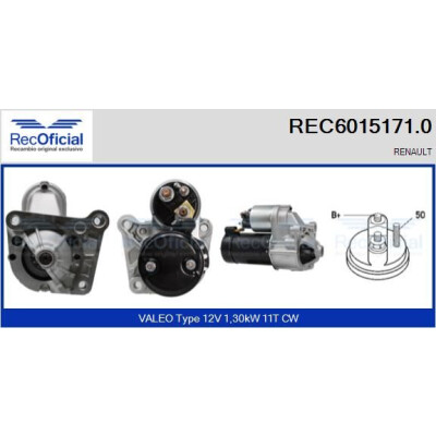 Démarreur RECOFFICIAL REC6015171.0