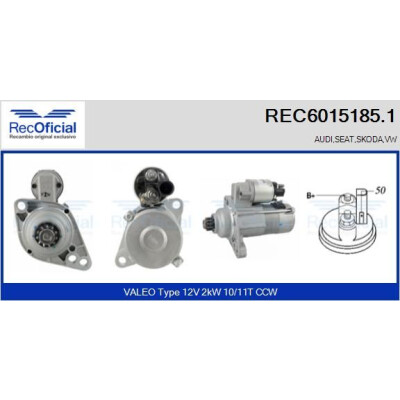 Démarreur RECOFICIAL REC6015185.1